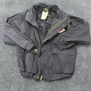 Big Bill FR Jacket Mens Large Navy Blue Flame Resistant Workwear Westex L490US9